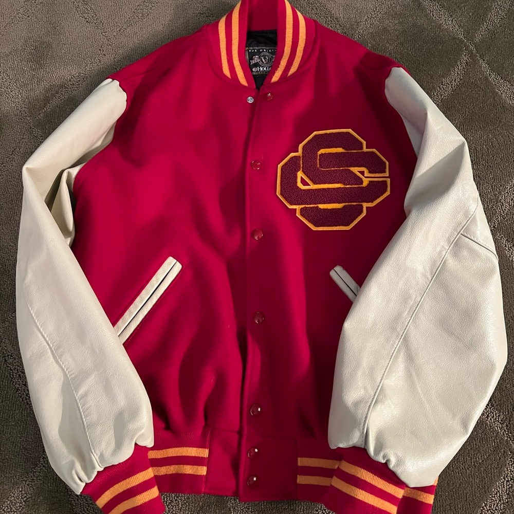 Men’s Holloway USC Varsity jacket.
